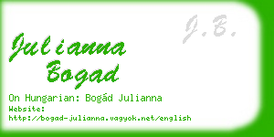 julianna bogad business card